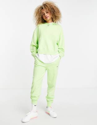 nike neon green hoodie women's