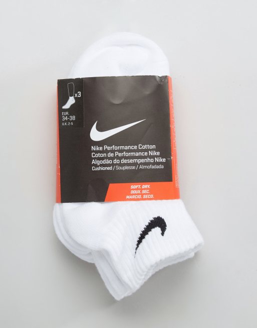 Nike – Weiße, gepolsterte Socken im 3er-Pack, 4 von 4