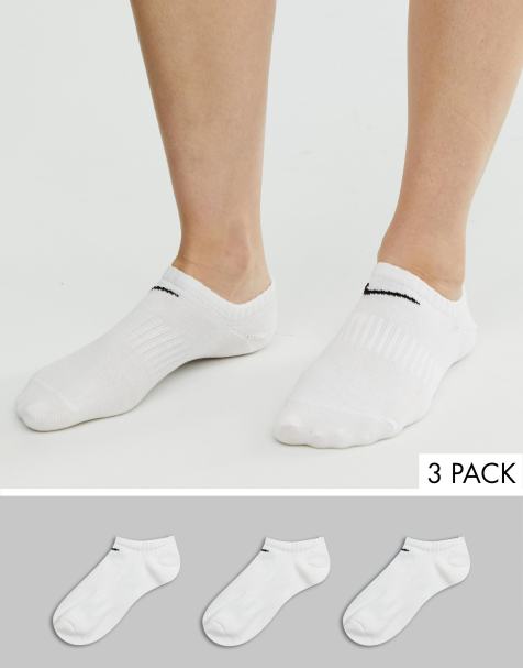Nike – Weiße Sneakersocken im 3er-Pack