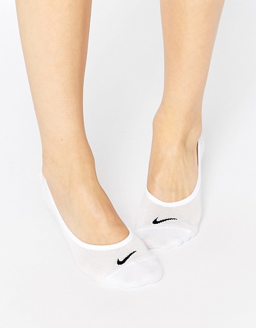 Nike white 3 pack liner socks