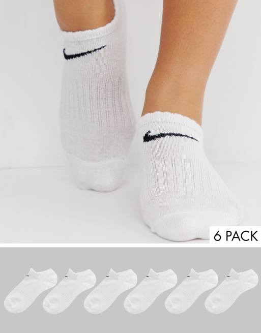 White nike store no show socks