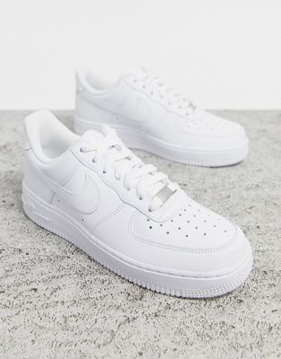 nike white air force trainers