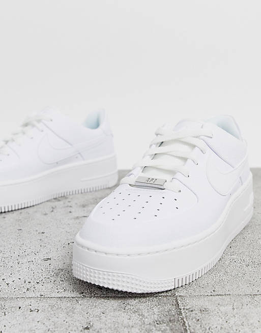 air force 1 sage low bianche