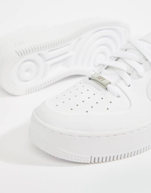 Nike white air force 1 sage low sneakers | ASOS