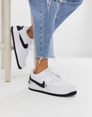 Nike white and black air force 1 jester trainers | ASOS