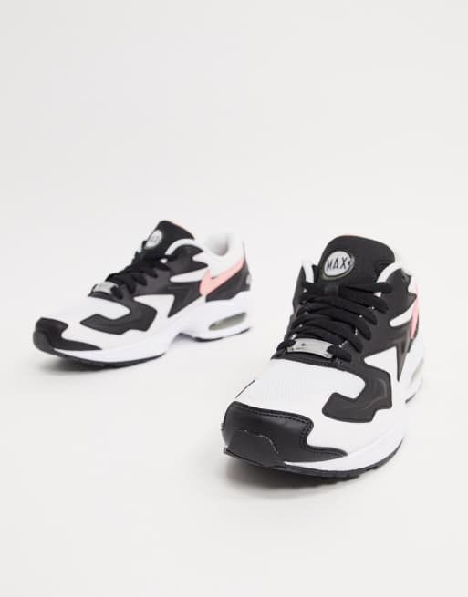 Nike White And Black Air Max 2 Light Sneakers Asos