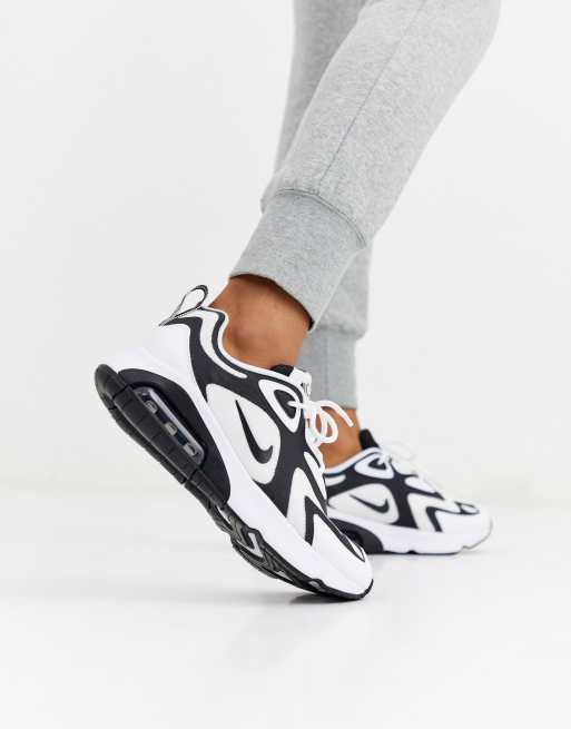 Air max 200 black and store white womens