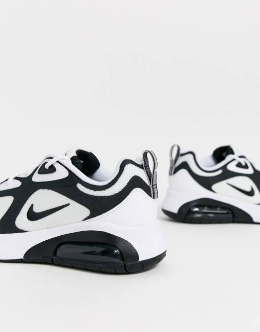 White and black outlet air max 200 trainers