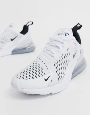 air max 270s white and black