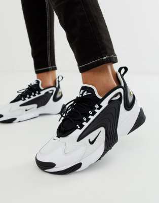 Nike White And Black Zoom 2K Sneakers 