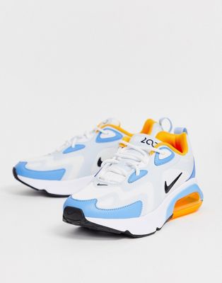 nike white and blue trainers