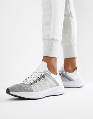 nike white and grey future fast racer trainers