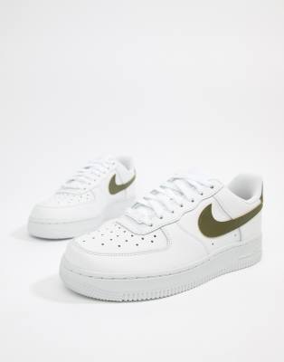 nike air force 1 white and khaki