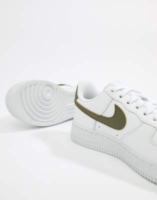 nike white and khaki air force