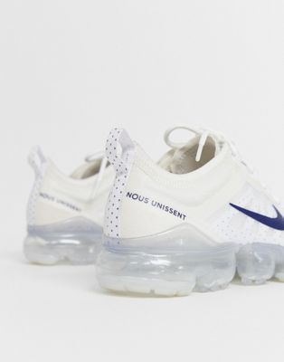 Nike White and Navy Vapormax world cup 