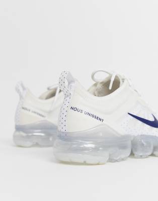 Nike White and Navy Vapormax world cup 