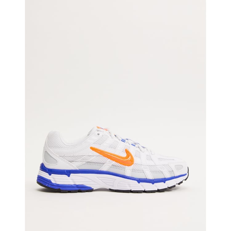 Nike white and orange P 6000 trainers