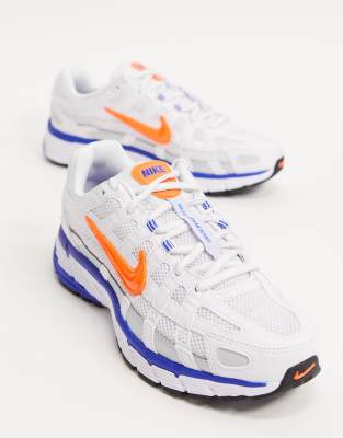 nike white and orange trainers