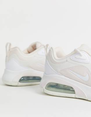 nike white and pink air max 200 sneakers