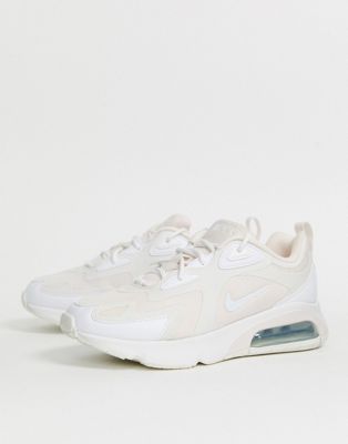 nike air max 200 sneakers in white