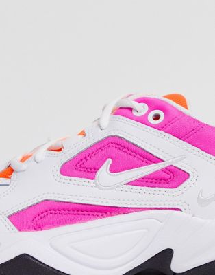Nike white and pink m2k tekno sneakers | ASOS