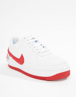nike air force 1 jester white red
