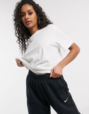 Nike white mini swoosh oversized t-shirt | ASOS
