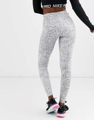 snakeskin nike leggings