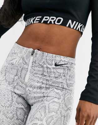 nike white python leggings