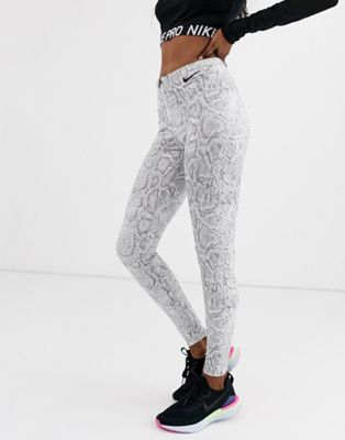 Nike white snake Print high waist 