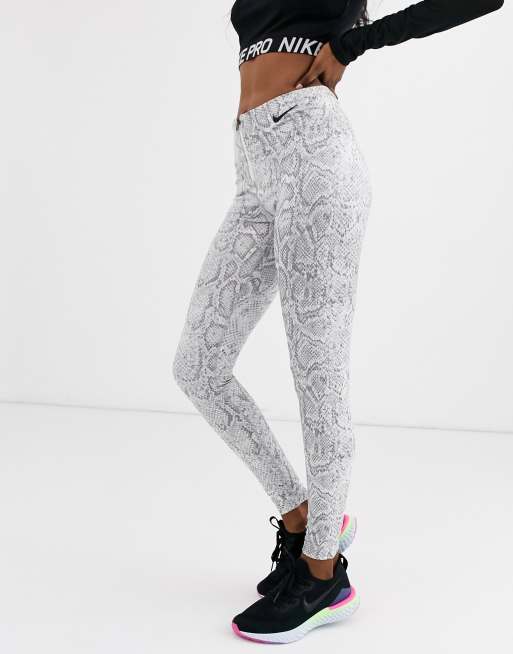 White 2025 snakeskin leggings