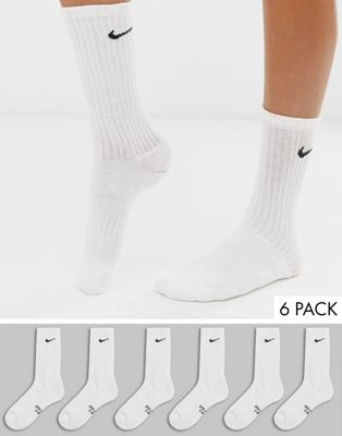 white nike socks asos