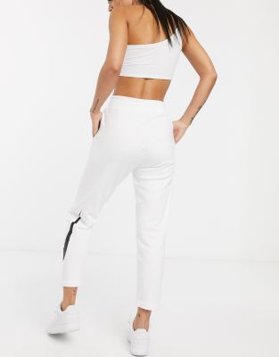 nike white track pants