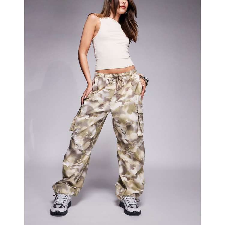Nike wide leg cargo pants in camo print ASOS