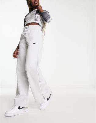 Nike wide leg sweatpants in gray | ASOS