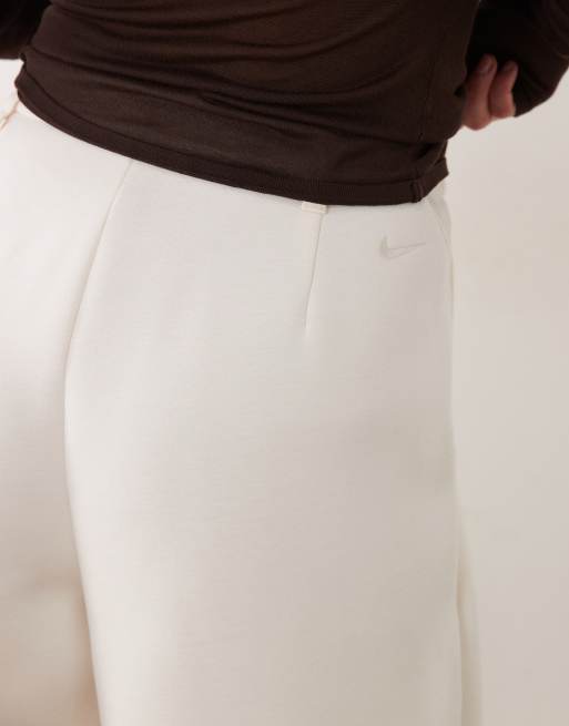 Nike wide leg tailored pants in white, 5 of 5