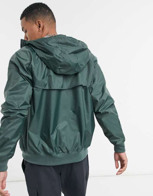 Nike windbreaker shop green and black