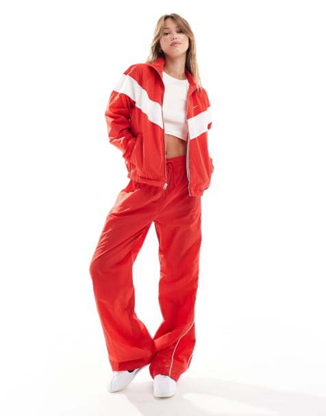 Nike – Windrunner – Czerwone spodnie dresowe - view 1