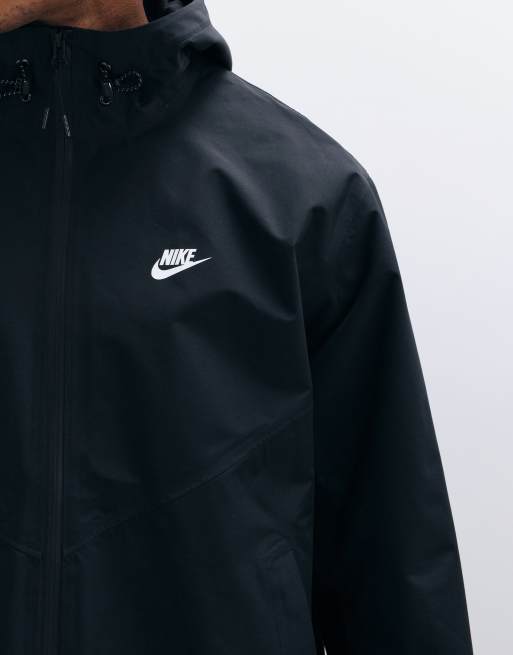 Nike Windrunner giacca impermeabile con cappuccio nera, 5 di 5
