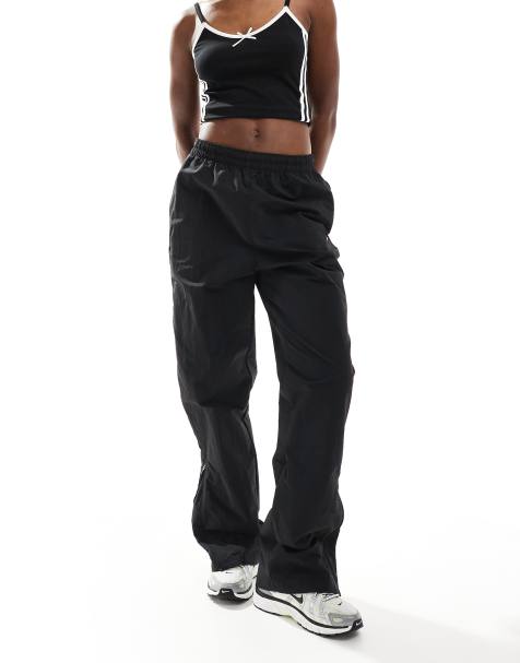 Nike Windrunner high rise woven trouser in black - view 1