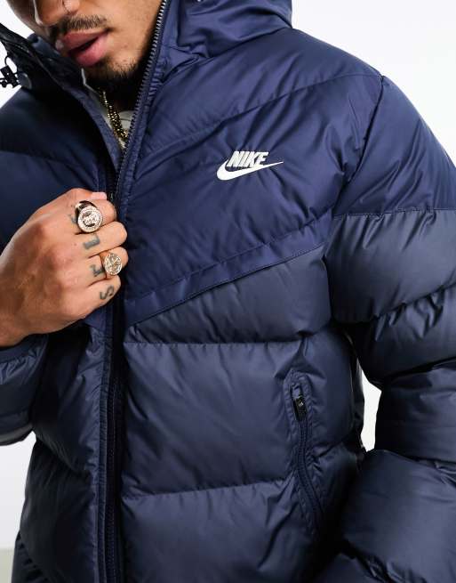 Nike windrunner jacket navy sale