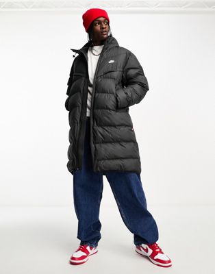 Nike Windrunner insulated hooded parka in black