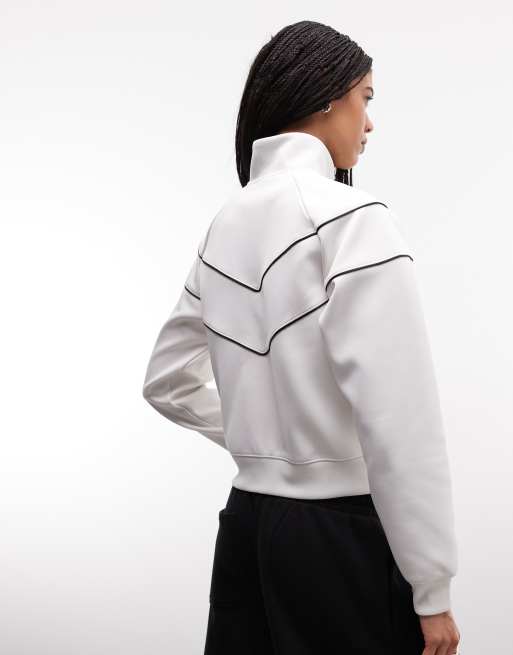 Nike windrunner jacket in white, 4 of 4