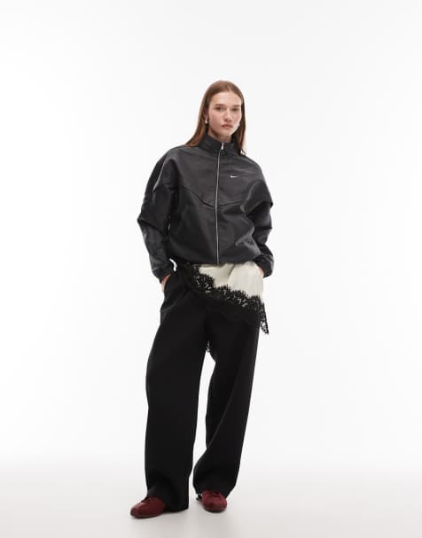 Nike Windrunner Liquid Shine track jacket and track pants in black - view 1