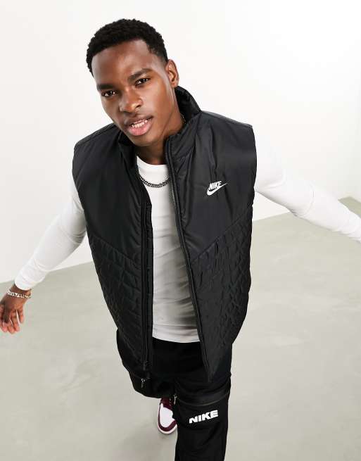 Nike down fill gilet jacket black online