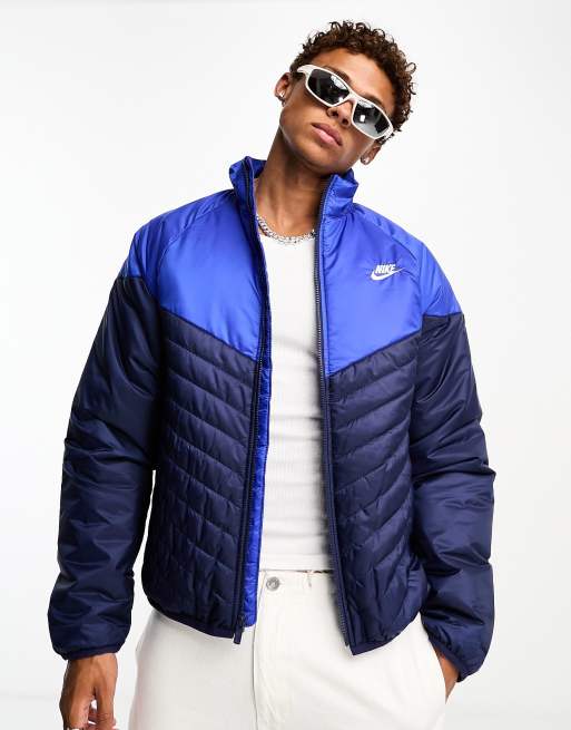 Nike Windrunner – Średniej grubości granatowa ocieplana kurtka, 2 z 4
