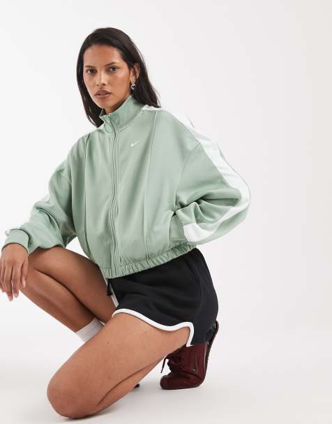 Nike Windrunner track jacket in light green - view 1