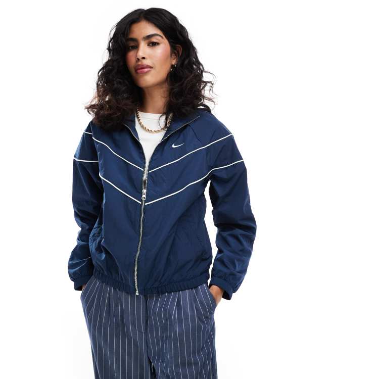 Nike windrunner track jacket in navy NAVY ASOS