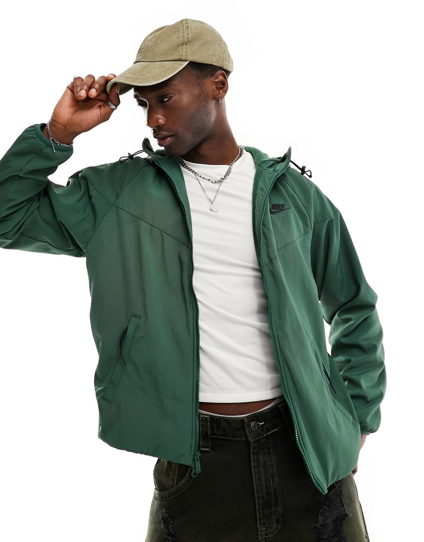 Nike Windrunner winter woven jacket in green