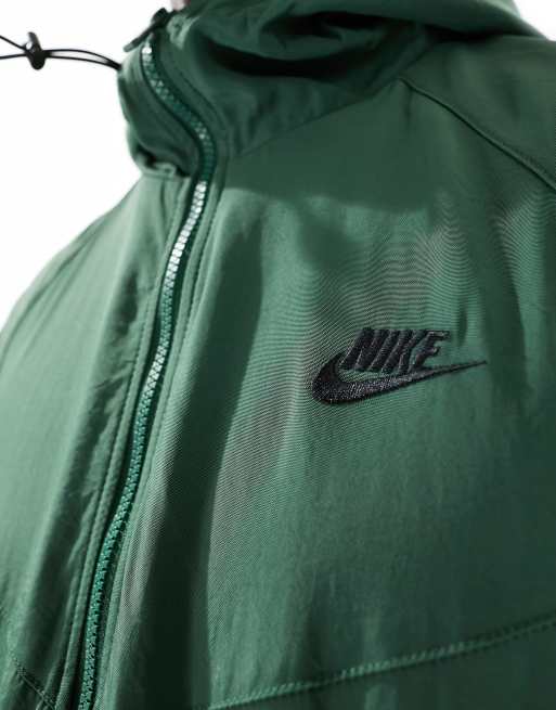 Nike Windrunner winter woven jacket in green